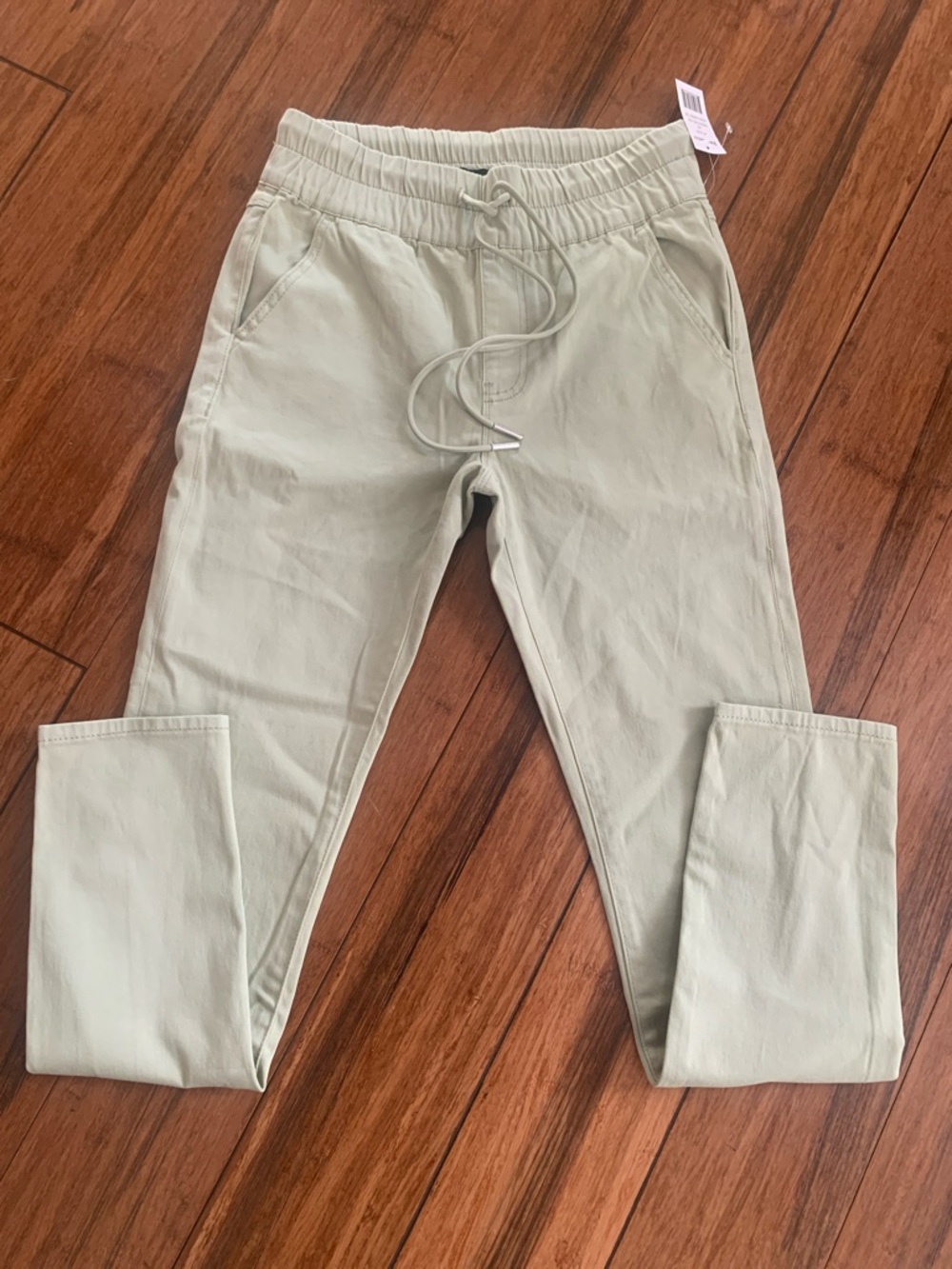 Juicy Couture Women's Skinny Drawstring Pants in Light Sage